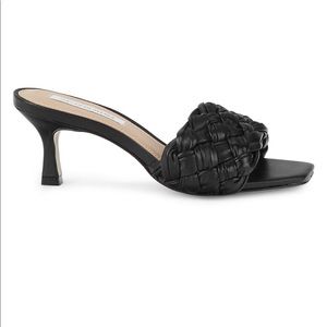 Woven Leather Heel Sandals